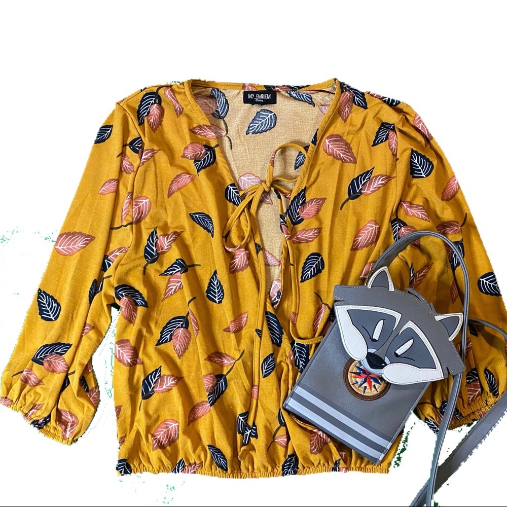 Front Tie Yellow top